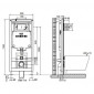 Инсталляция для унитаза Cersanit Aqua 50 Slim IN-MZ-AQ50-SL-PN-QF-GL